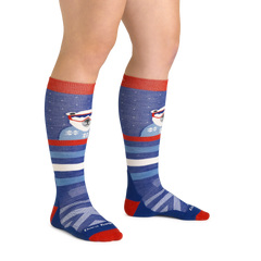 Kids Polar Patroller Over-The-Calf Midweight Ski & Snowboard Sock-Last Chance