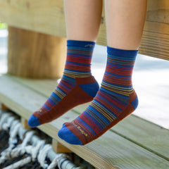 Kids Zebra Canyon Micro Crew Lightweight Hiking Sock-Last Chance