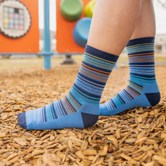 Kids Zebra Canyon Micro Crew Lightweight Hiking Socks