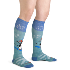 Women's Penguin Peak Over-The-Calf  Midweight Ski & Snowboard Sock-Last Chance