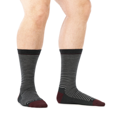 Men's Microstripe Crew Lightweight Lifestyle Socks